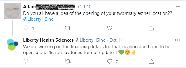 liberty health sciences tweet