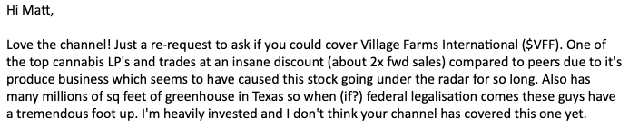 Village Farms email